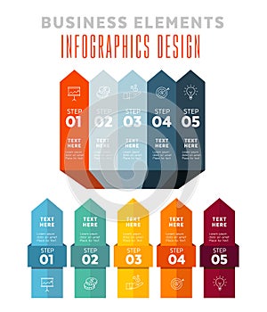 Infographics - 5 steps strategy