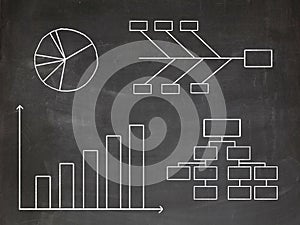 Infographics chalkboard