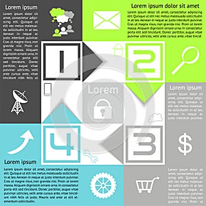 Infographics Checkerboard Options Four Choices wit