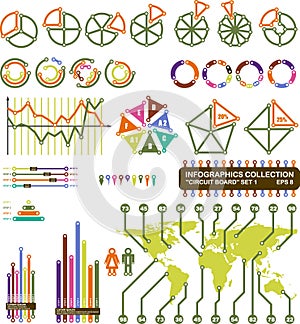Infographics collection in the style of