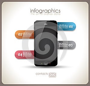 Infographics Desgin template with phone