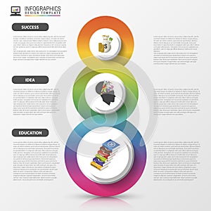 Infographics design template. Modern business concept. Vector illustration