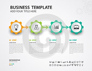 Infographics design vector template, Timeline, process chart, presentation, diagram, creative concept for infographic