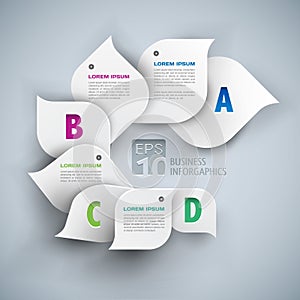 Infographics elements 3d abstract background