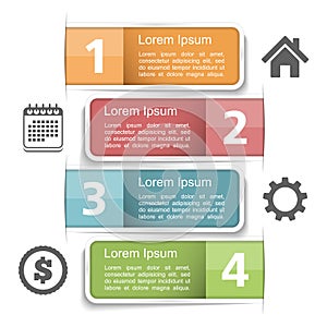 Infographics Elements with Numbers