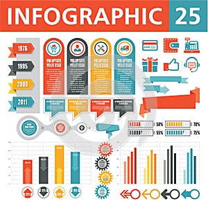 Infografiky prvky 25 