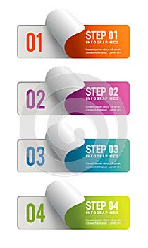Infographics - four steps