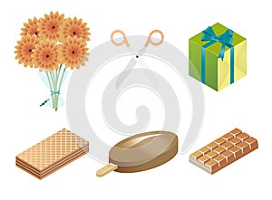 Infographics icons set