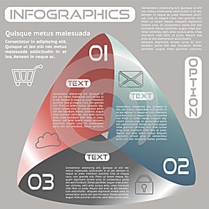 Infographics Options Infinite Ribbon Retro Color T photo