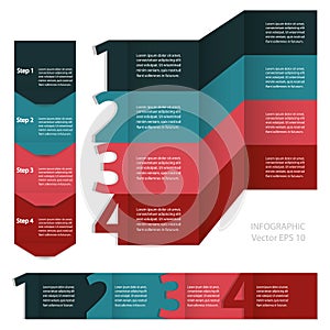 Infographics. Process chart module.