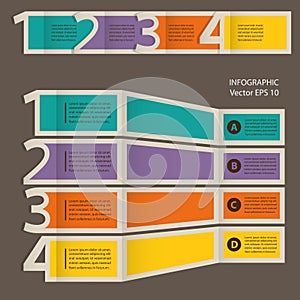 Infographics. Process chart module.