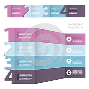 Infographics. Process chart module.