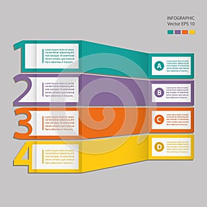 Infographics. Process chart module.