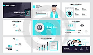 Infographics slide template design 7