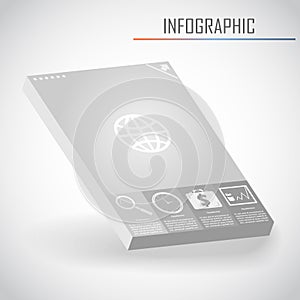 Infographics template vector