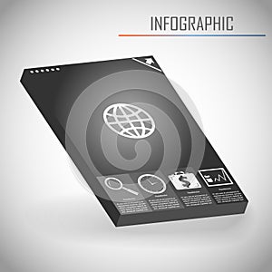 Infographics template vector