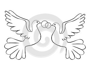 Infographics triangle deployed with icons