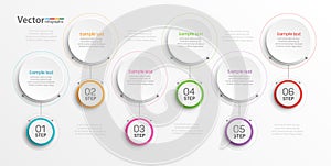 Infographics vector design  template  with 6 options, steps or processes