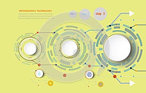 Infographics vector illustration and engineering digital telecoms technology concept.