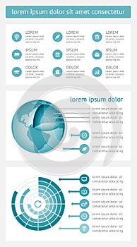 Infographics and web elements