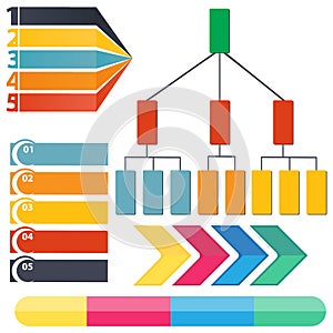 Inforgraphic diagrams and elements photo