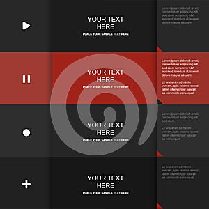 Inforgraphic vector template for your own design.