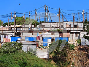 An informal settlement in Durban, South Africa
