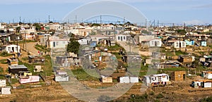 Informal settlement South Africa photo