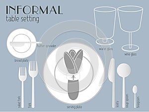 INFORMAL TABLE SETTING