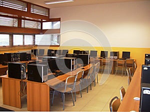 Informatic room in high school
