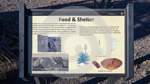 Information about Apache food and shelter at the Fort Davis National Historic Site in Fort Davis, Texas.