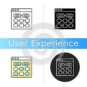 Information architecture icon