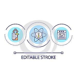 Information architecture loop concept icon