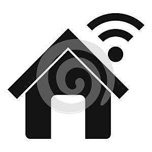 Information cloud internet home icon simple vector. Admin online