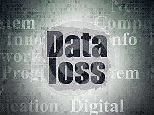 Information concept: Data Loss on Digital Data Paper background