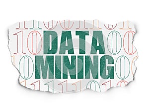 Information concept: Data Mining on Torn Paper