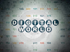 Information concept: Digital World on Digital