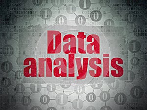Information concept: Data Analysis on Digital Data Paper background