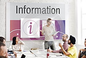 Information Customer Service Help Desk Concept photo