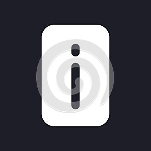 Information dark mode glyph ui icon