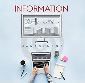 Information Data Analytics Business Results Concept