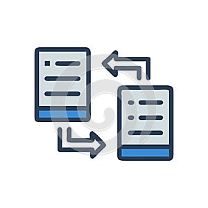 Information Exchange Icon for Data Services