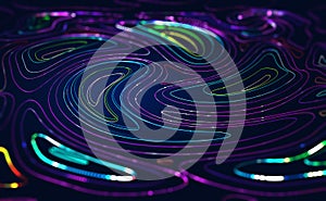 Information field, data flow. Blockchain storage, server, high speed internet. Big data transfer. Data center, database
