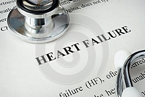 Information about Heart failure.