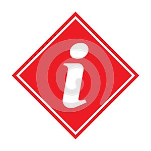 Information help icon, helpdesk info bubble desk. Vector sing isolated on white background