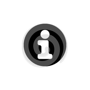 Information Icon Gimmick Vector Template Black White photo