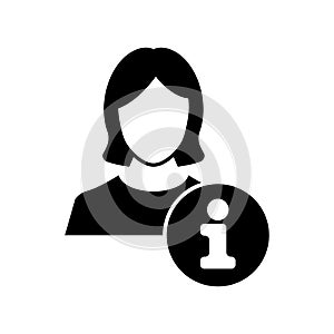 Information Icon Gimmick Vector Template Black White photo
