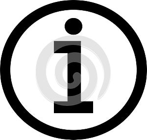 Information icon. Info Point Icon Black. Help Logo. Info simple sign