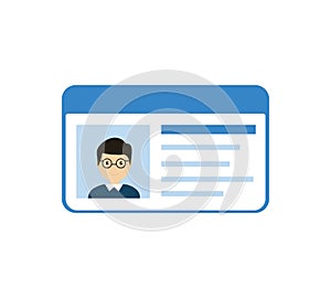 Information icon about person. Vector illustration eps 10