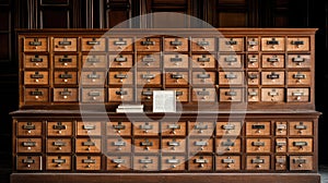 information library card catalog